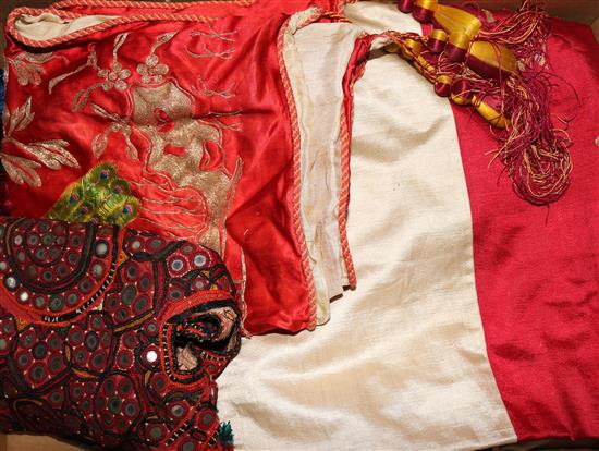 A flag and other items of material